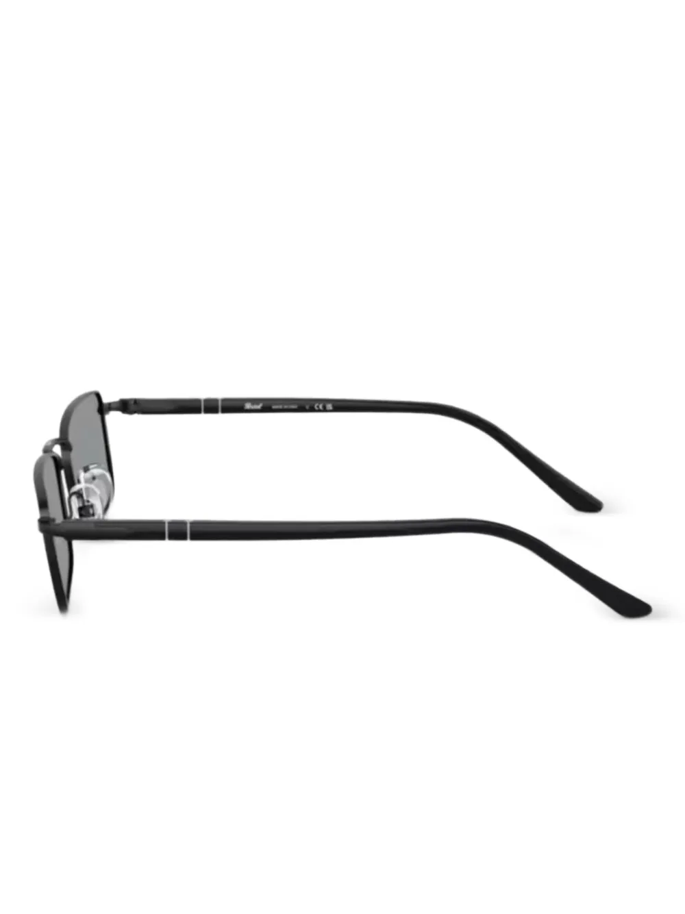 Persol Zonnebril met rechthoekig montuur Zwart