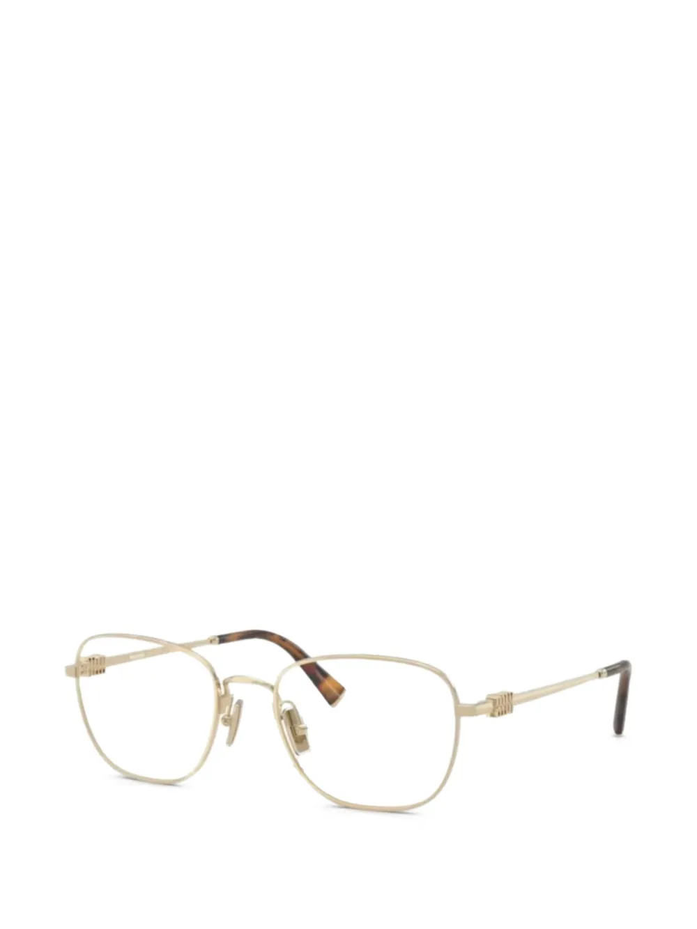 Miu Miu Eyewear geometric glasses - Oro
