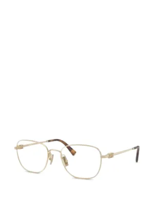Miu Miu Eyewear ダブルブリッジ ジオメトリックフレーム サングラス