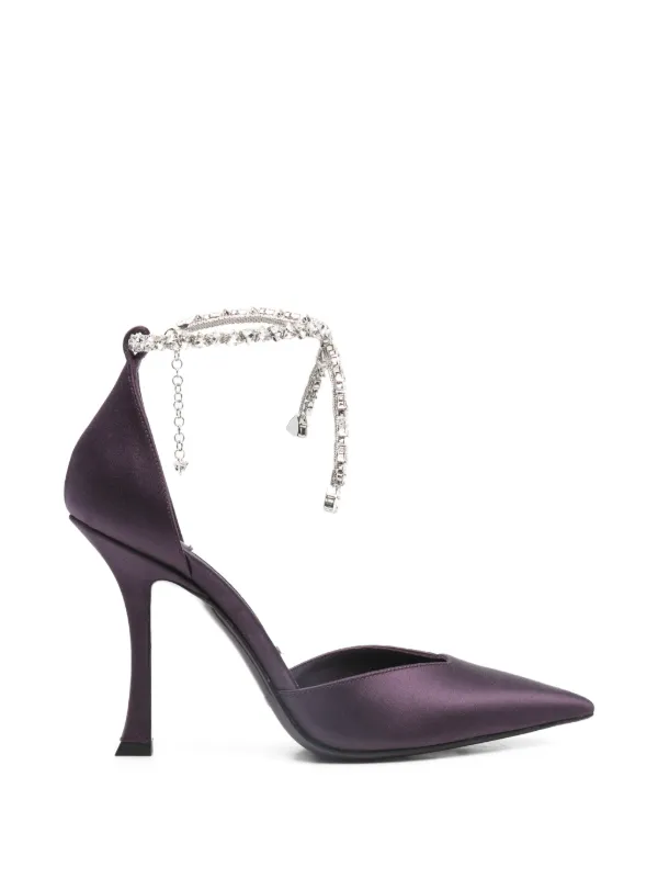 Jimmy Choo Stevie アンクルストラップ パンプス | パープル | FARFETCH JP