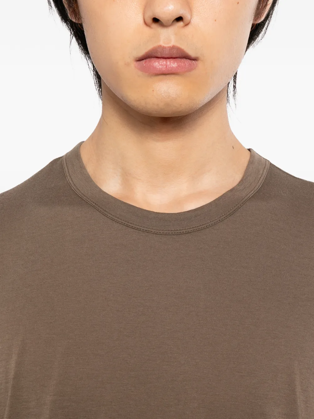 James Perse Taxi T-shirt met ronde hals Bruin