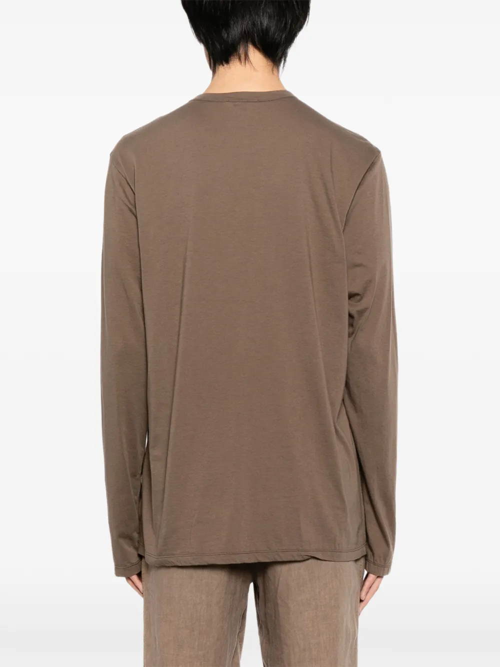 James Perse Taxi T-shirt met ronde hals Bruin