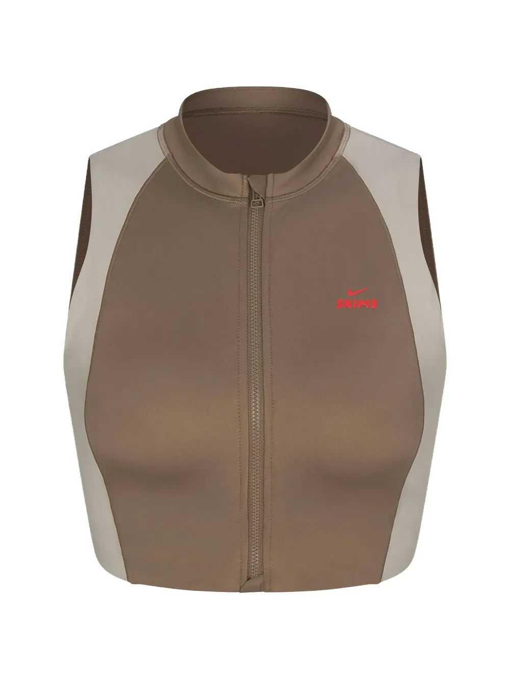 Skims x Nike front zip bra - Braun