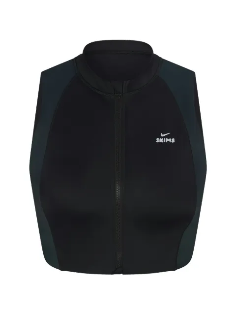 Skims x Nike zip-up sports bra