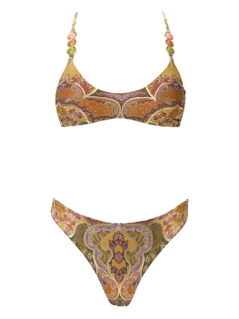 SOFIA ERHAN Giselle beaded print swimsuit