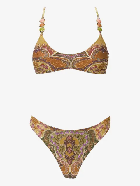 SOFIA ERHAN Giselle beaded print swimsuit