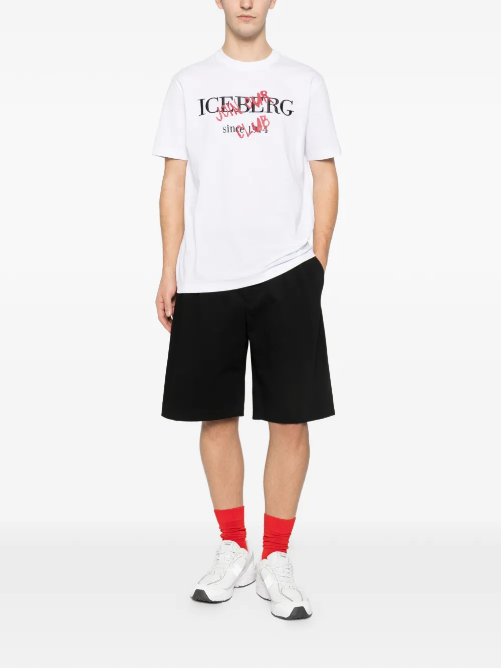 Iceberg crew-neck logo T-shirt - Wit