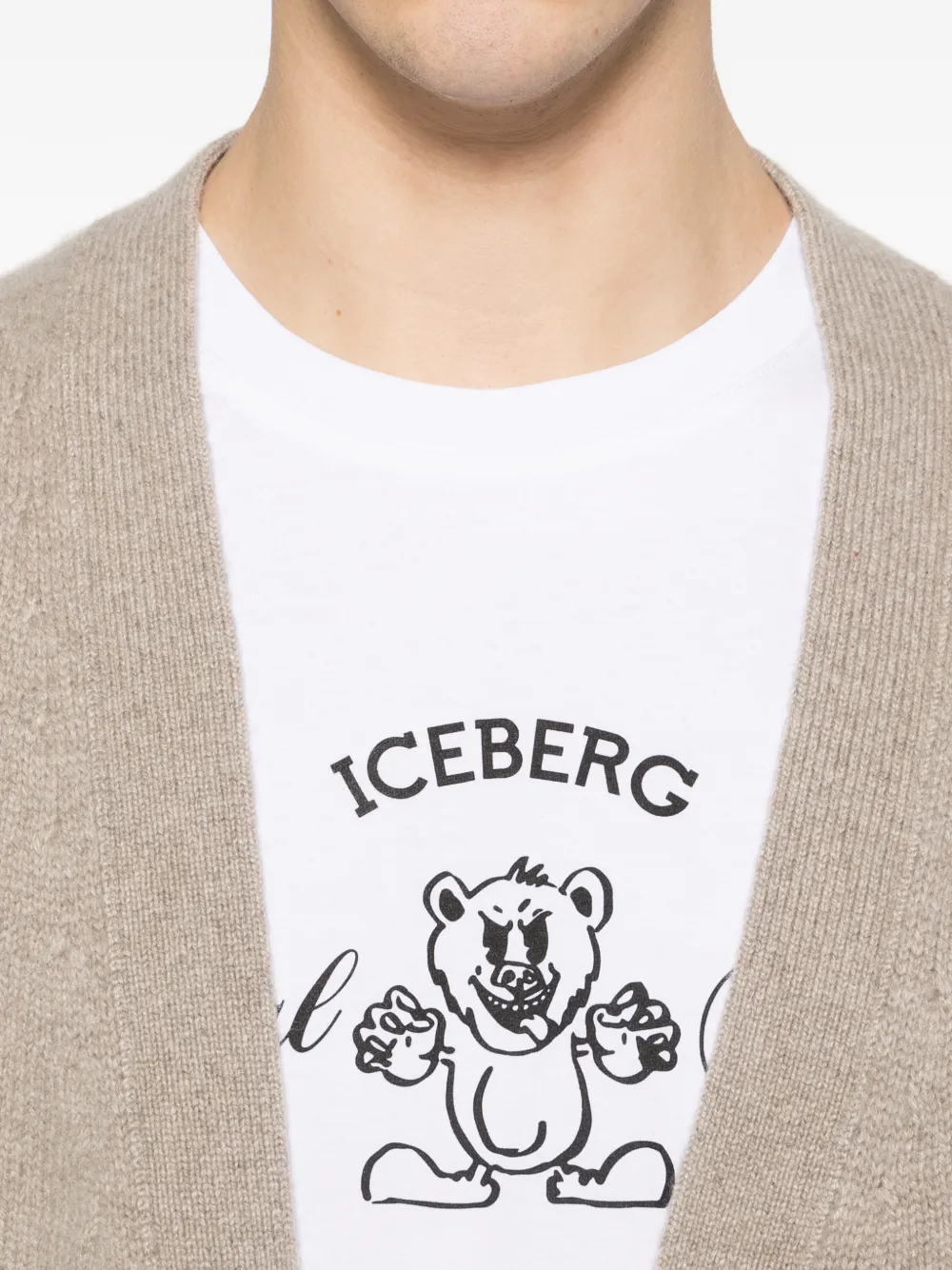 Iceberg T-shirt met grafische print Wit