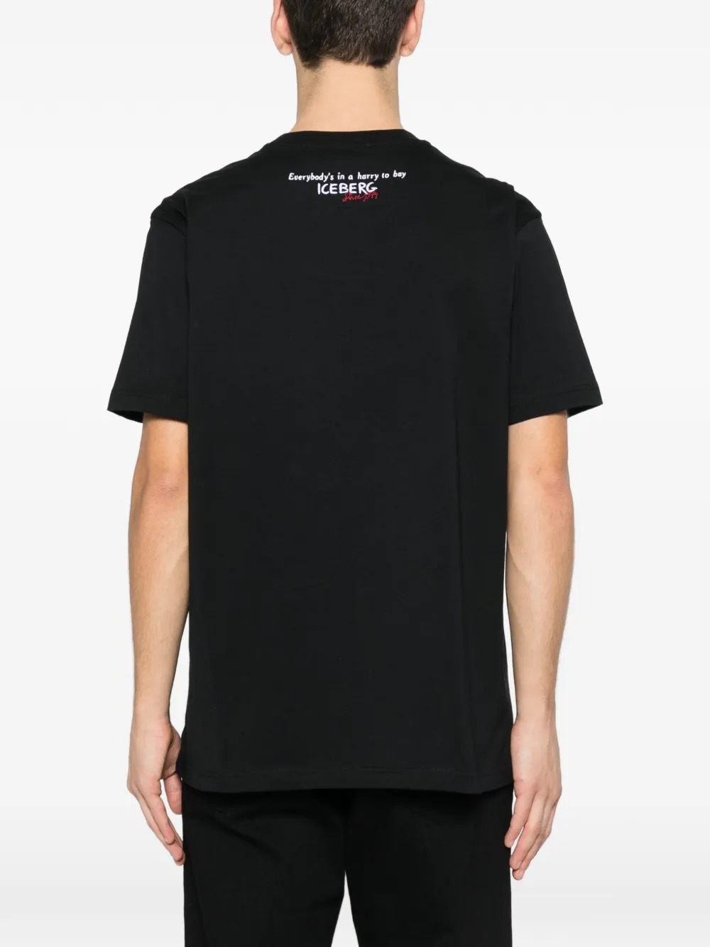 Iceberg T-shirt met print Zwart