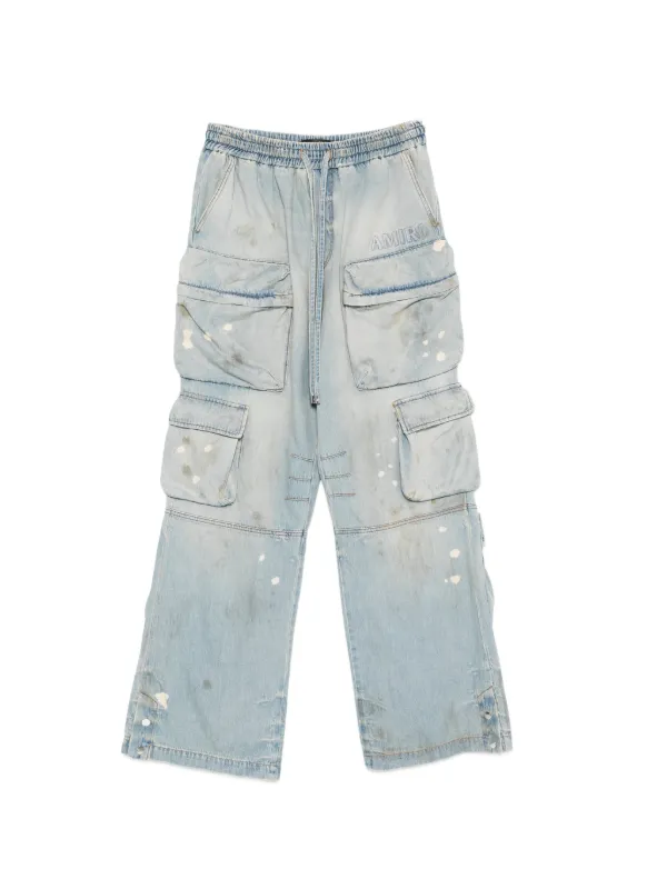 AMIRI Calça Jeans Cargo Com Ajuste No Cós | Azul | FARFETCH BR