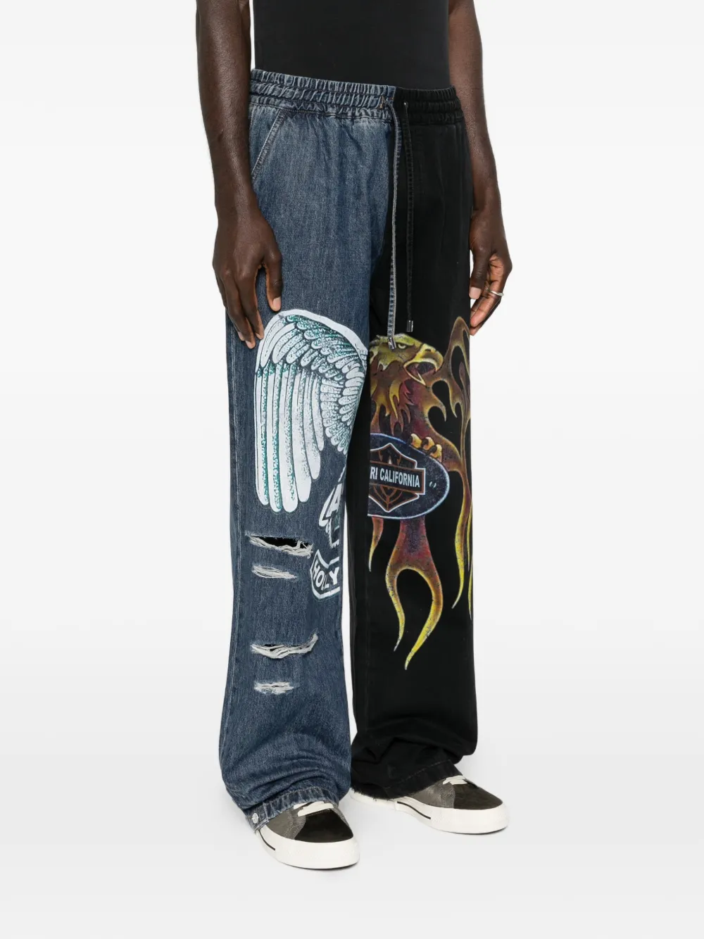  Amiri Printed Jeans - Blue 