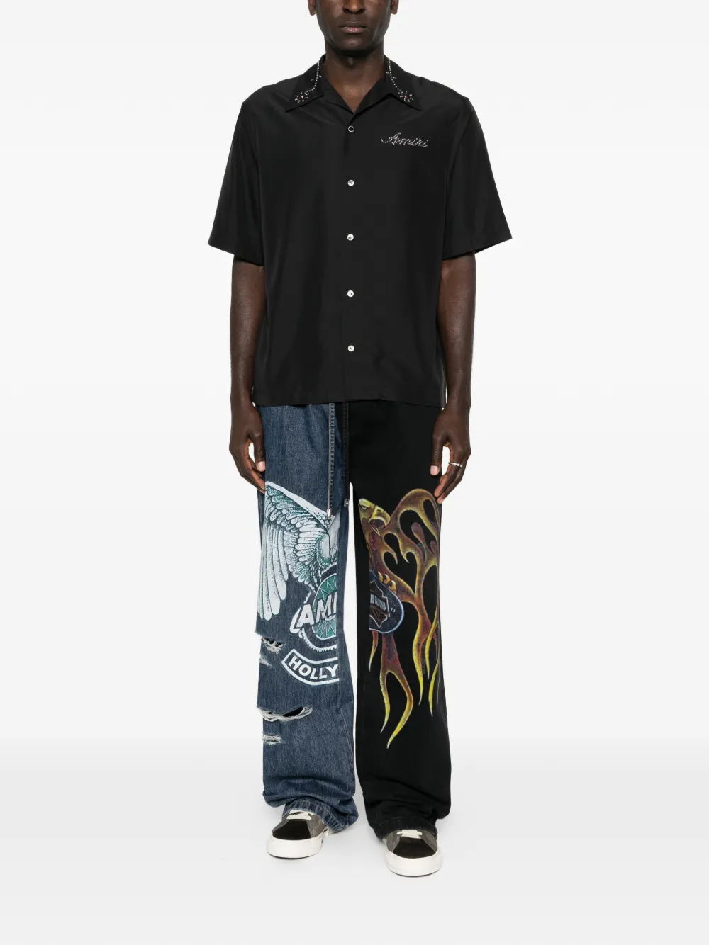 AMIRI printed jeans - Blauw