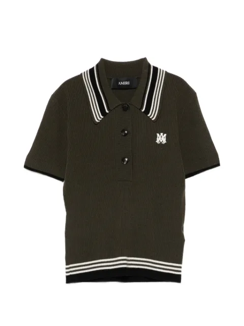 AMIRI playera tipo polo con logo bordado