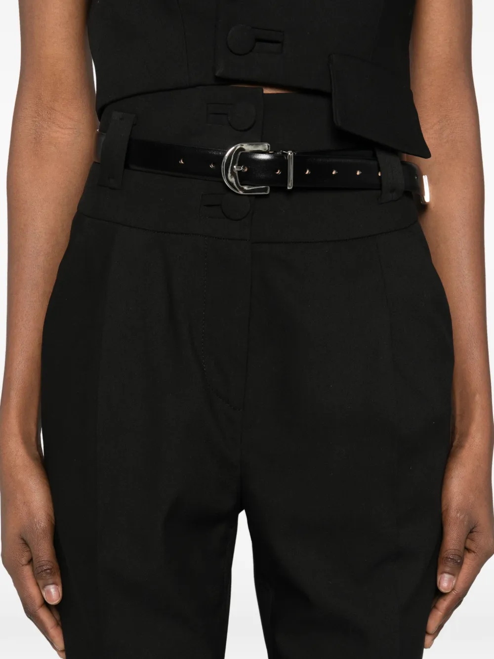 MITILIANE COUTURE High waist broek Zwart