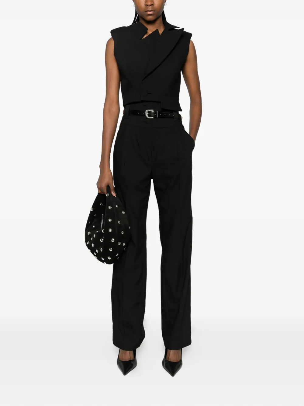 MITILIANE COUTURE High waist broek Zwart