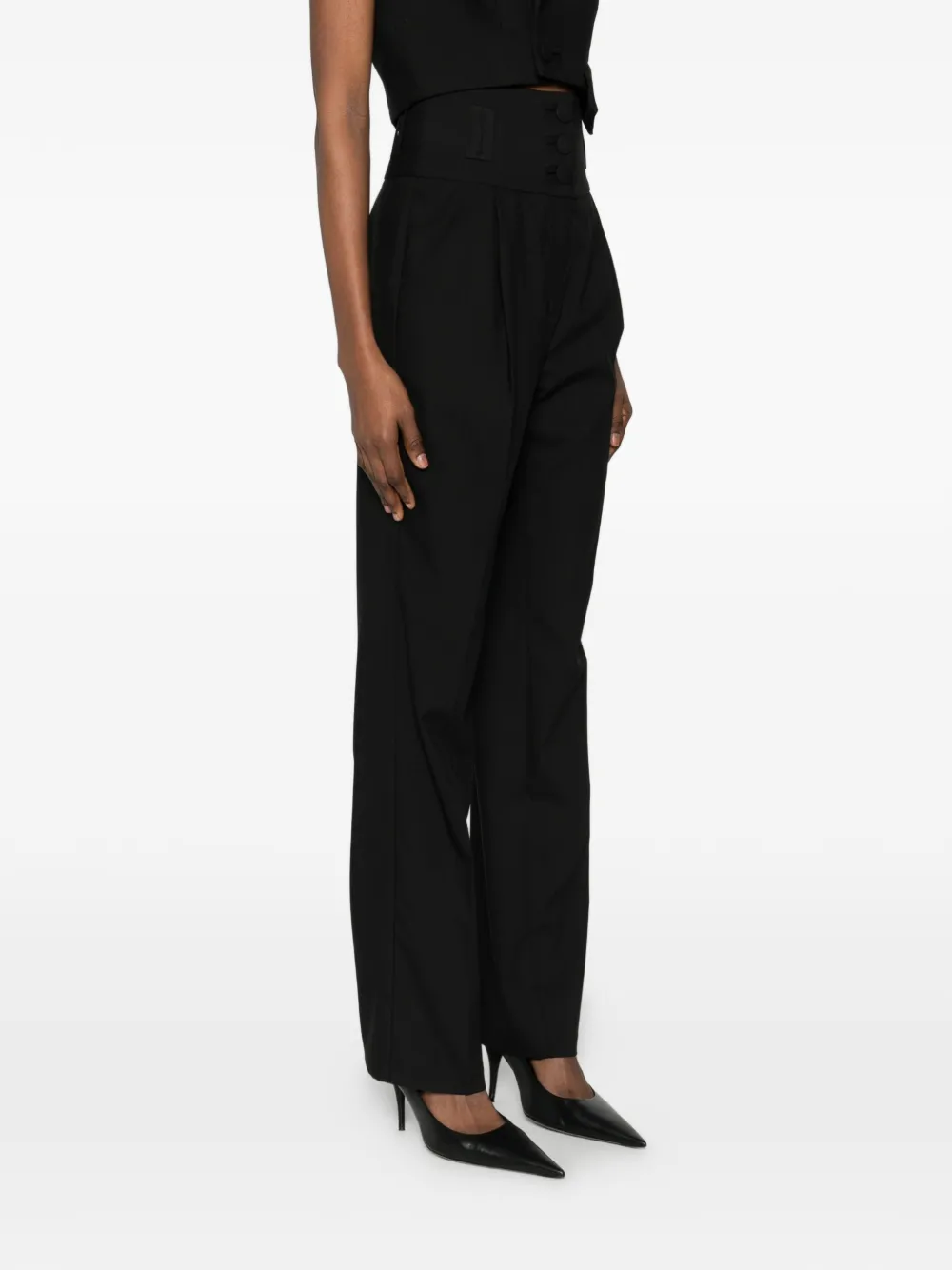 MITILIANE COUTURE High waist broek Zwart