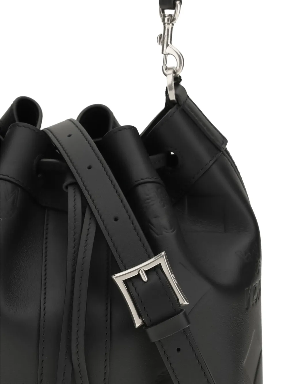 MCM Medium Dessau bucket-tas Zwart