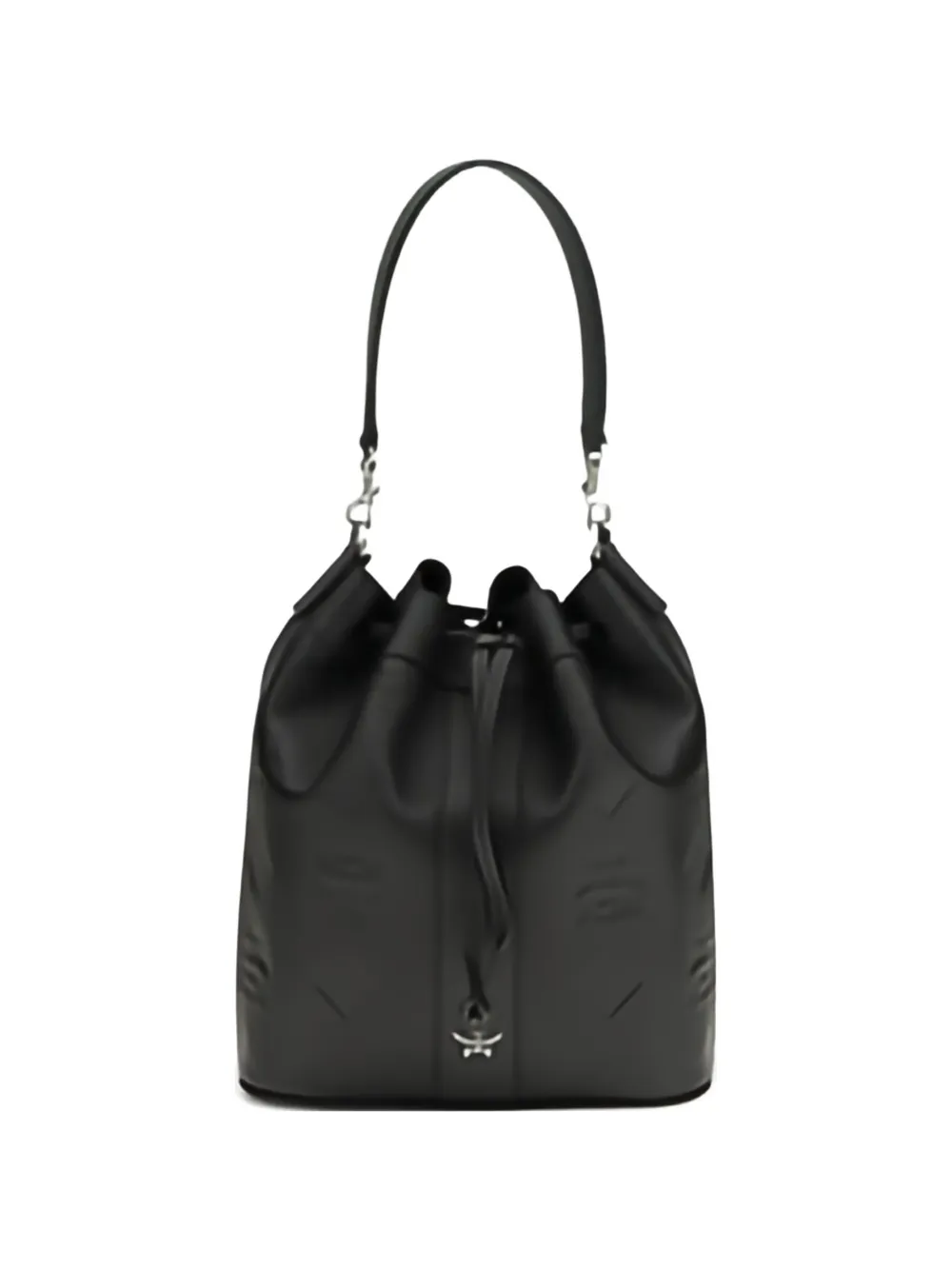 MCM medium Dessau bucket bag - Nero