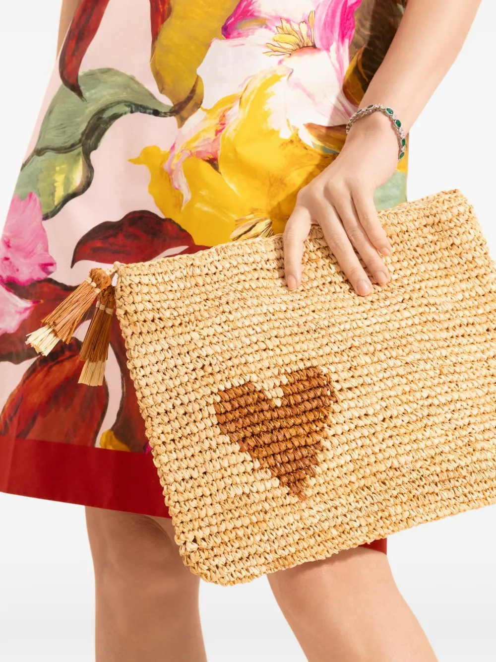 Aerin Pouch grande con nappina - Toni neutri