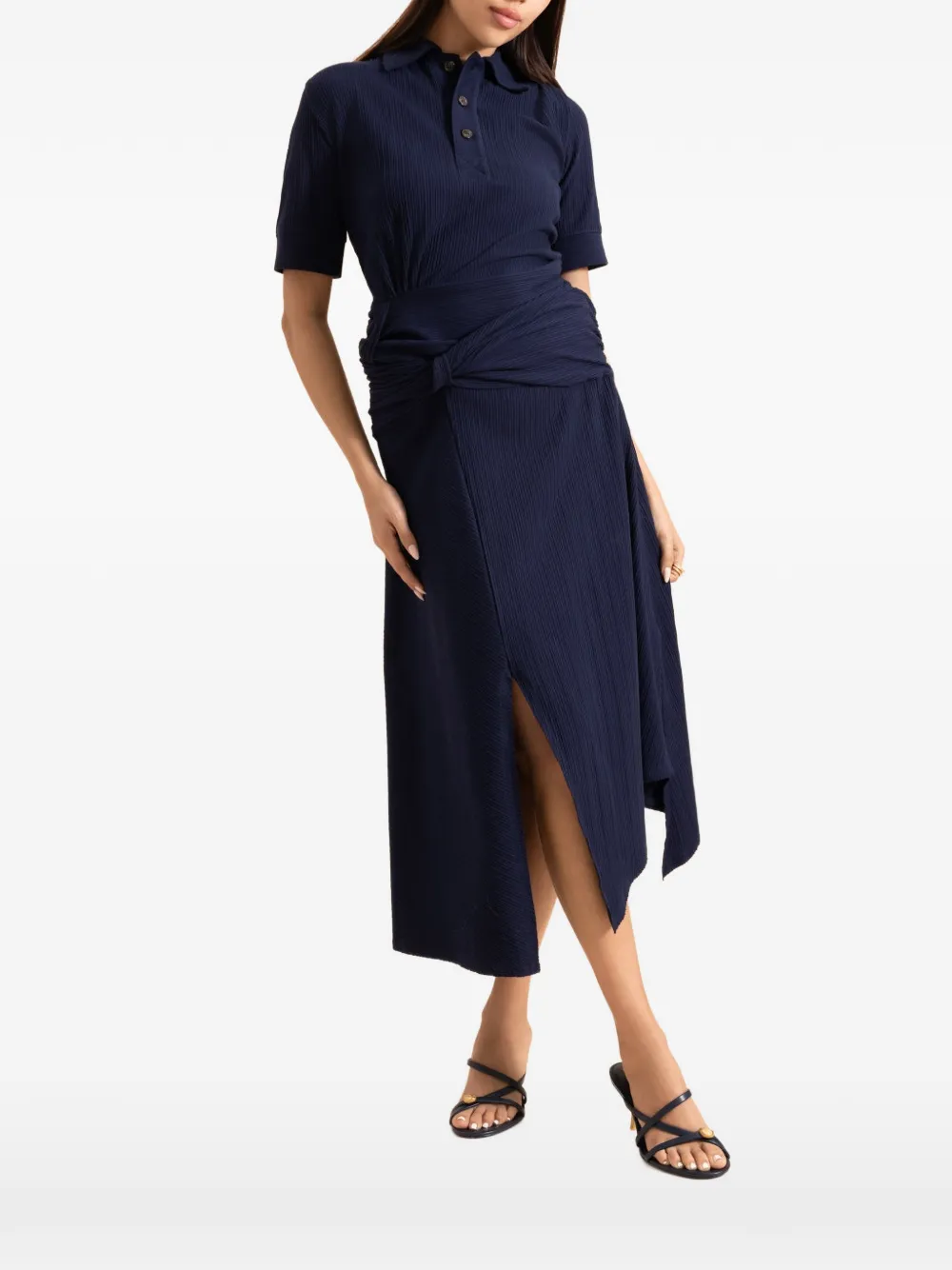 Victoria Beckham short-sleeve polo shirt - Blu