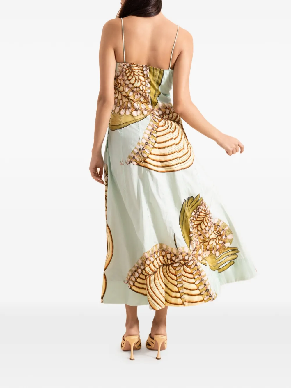 Ulla Johnson Vesela cami midi dress - Groen