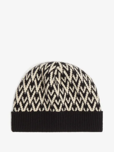Valentino Garavani Toute La V Signature knitted wool beanie