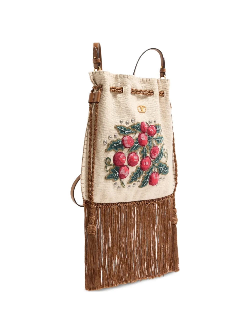 Valentino Garavani Nellcôte Alice bucket-tas Beige