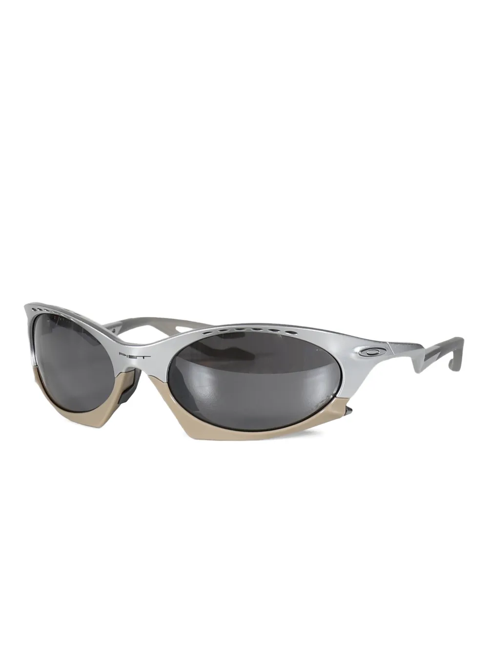 Oakley xPiet oval-frame sunglasses - Argento