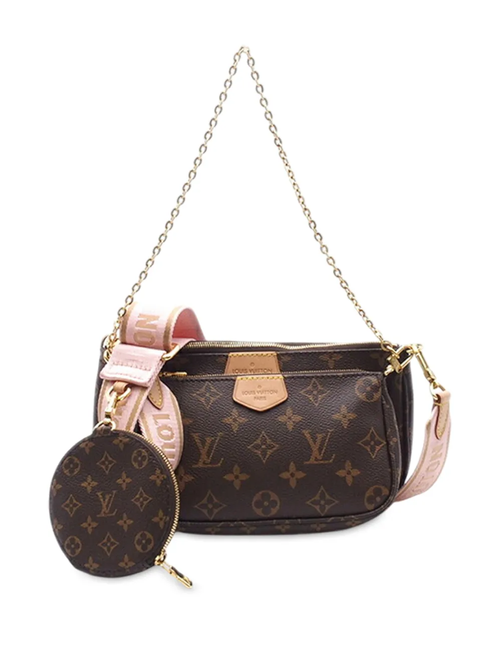 Louis Vuitton Pre-Owned 2020 Monogram Multi Pochette Accessoires satchel - Marrone
