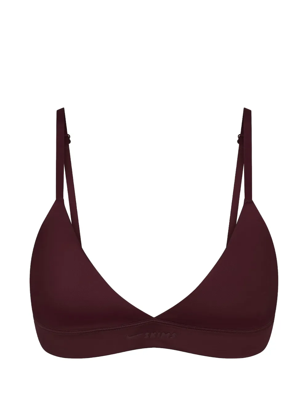 Skims X Nike Triangle Bra In Red