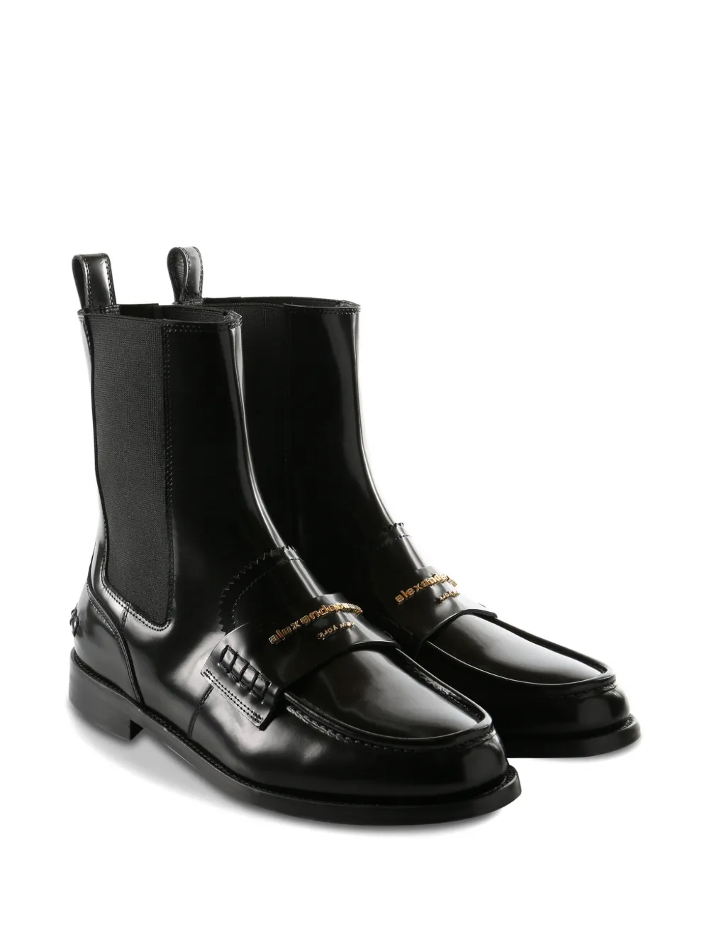 Alexander Wang chain-embellished boots Zwart