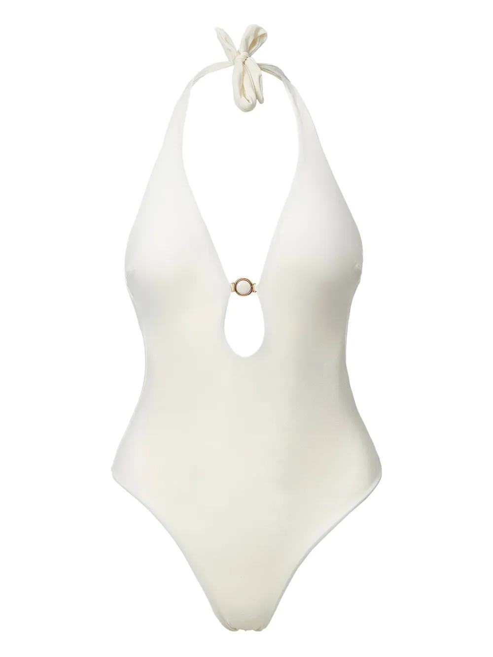 SOFIA ERHAN Isadora halterneck swimsuit - Bianco