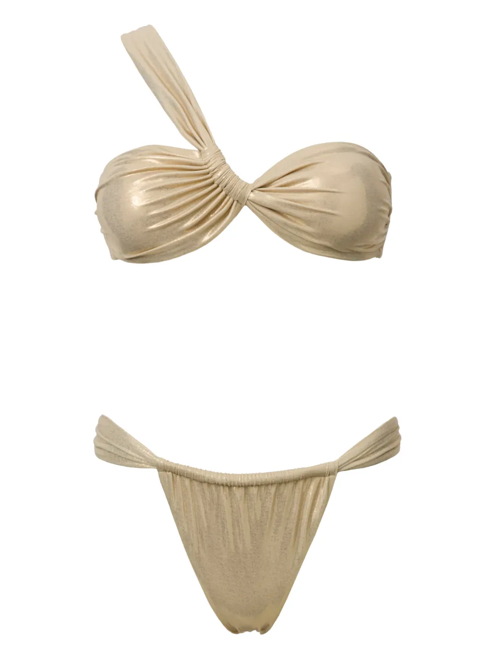 SOFIA ERHAN Chiara one-shoulder bikini - Toni neutri