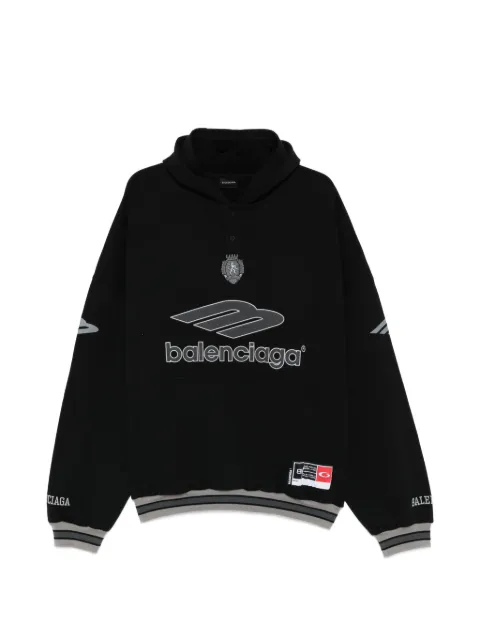 Balenciaga logo-lettering hoodie