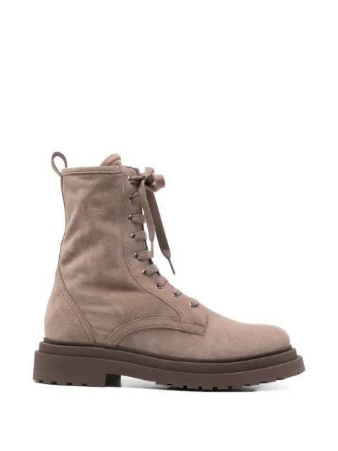 Brunello Cucinelli bottines lacées à semelle crantée