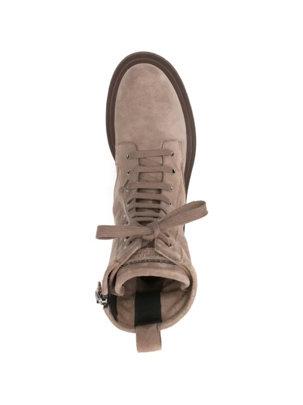 Brunello Cucinelli レースアップ アンクルブーツ | ブラウン