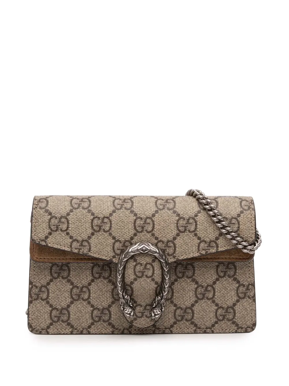 Gucci Pre-Owned 2016-2025 Mini GG Supreme Dionysus crossbody bag - Marrone