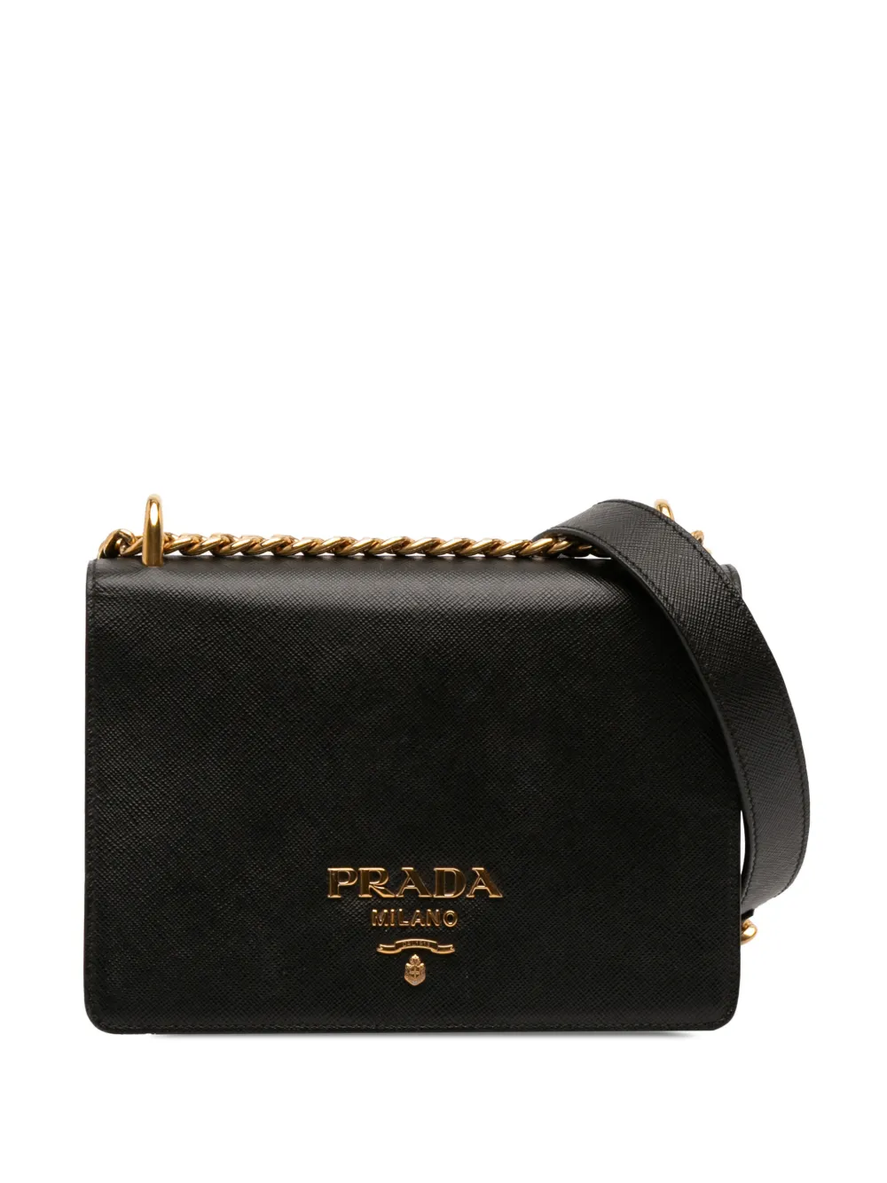 Prada Pre-Owned 2013-2025 Saffiano Lux Chain crossbody bag - Nero
