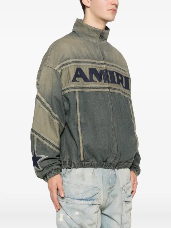 AMIRI ロゴ デニムジャケット | ブルー | FARFETCH JP