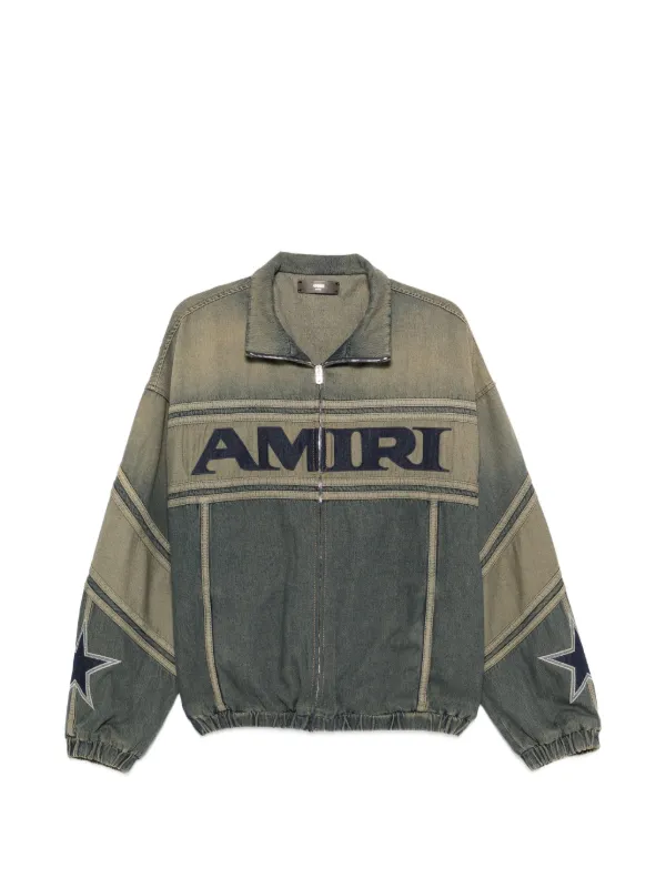 AMIRI ロゴ デニムジャケット | ブルー | FARFETCH JP AMIRI ロゴ デニムジャケット | ブルー | FARFETCH JP