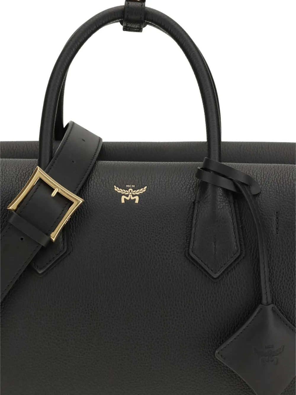 MCM Milla medium leren shopper Zwart