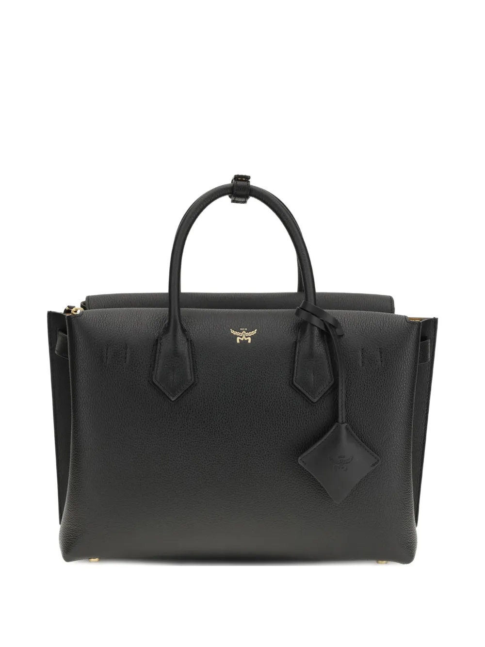 MCM medium Milla leather tote bag - Nero