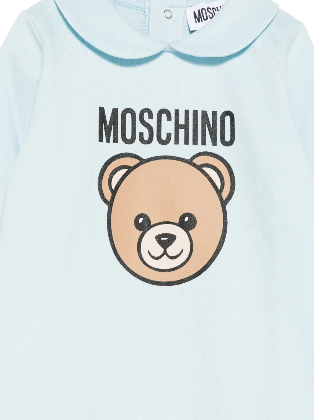 Bear-Print Collared Babygrow Set (Set Of Three)