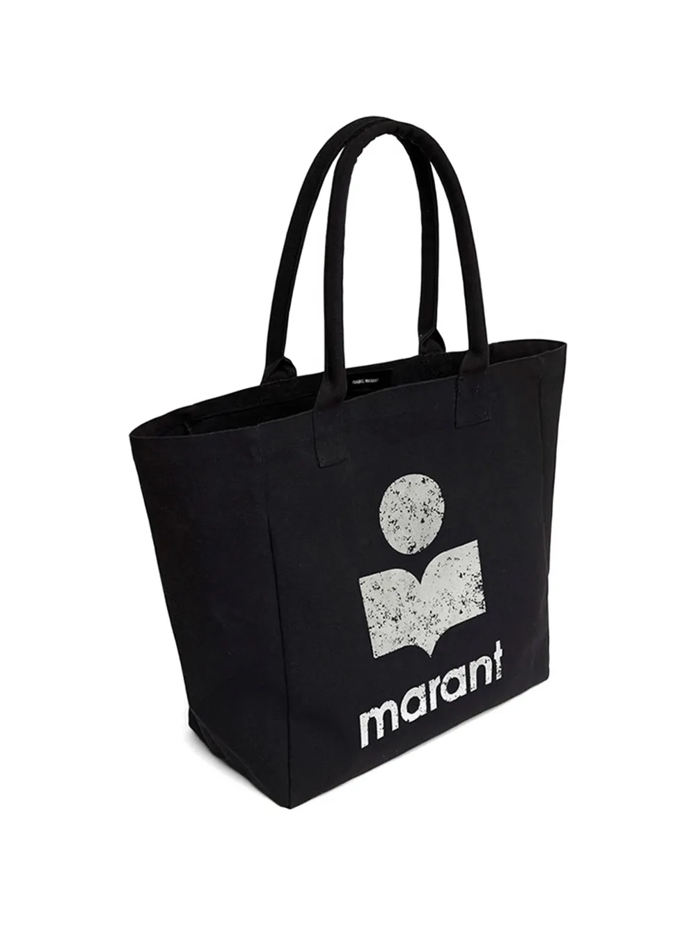 ISABEL MARANT Yenky shopper met logodetail Zwart