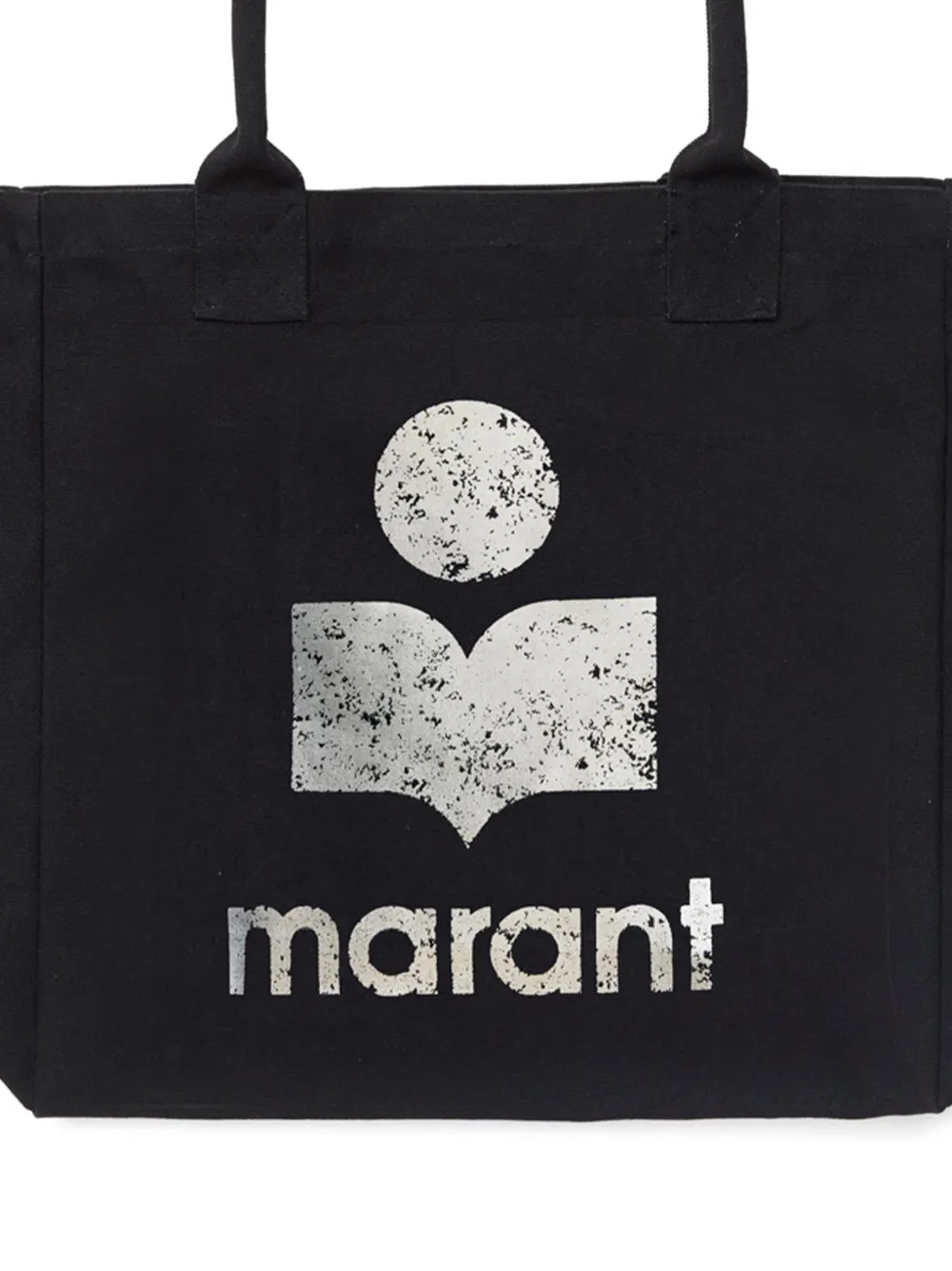 ISABEL MARANT Yenky shopper met logodetail Zwart