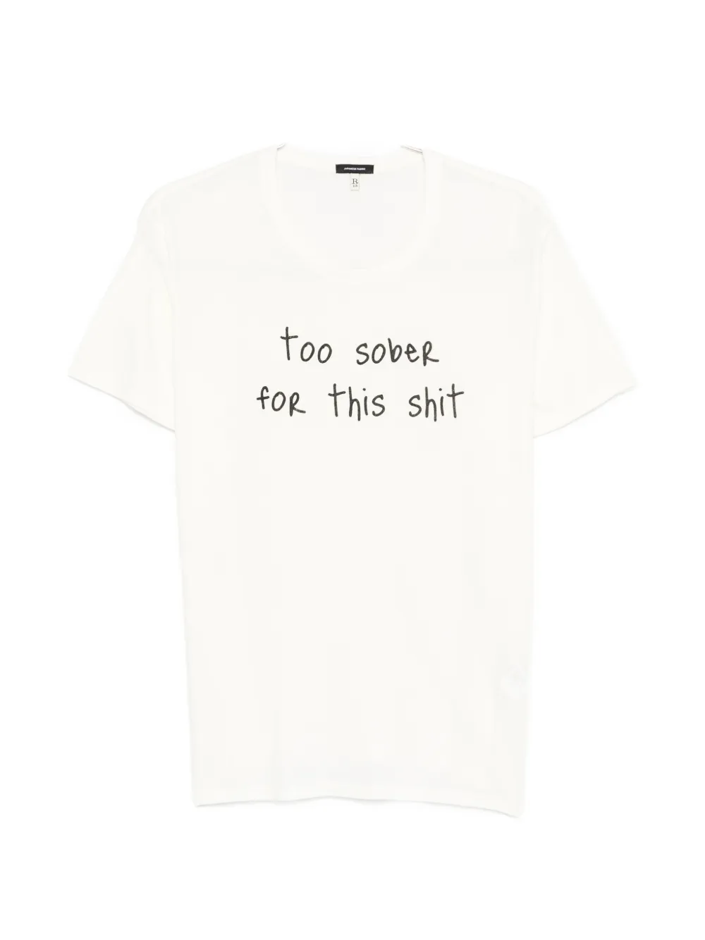 R13 Too Sober printed T-shirt - Toni neutri