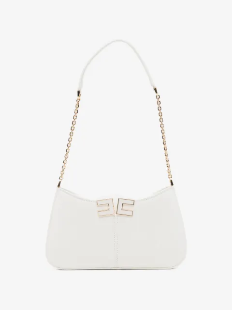 Elisabetta Franchi logo chain shoulder bag