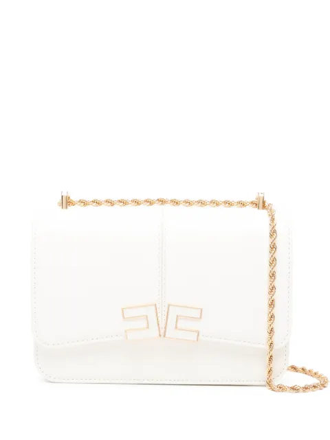 Elisabetta Franchi logo chain shoulder bag