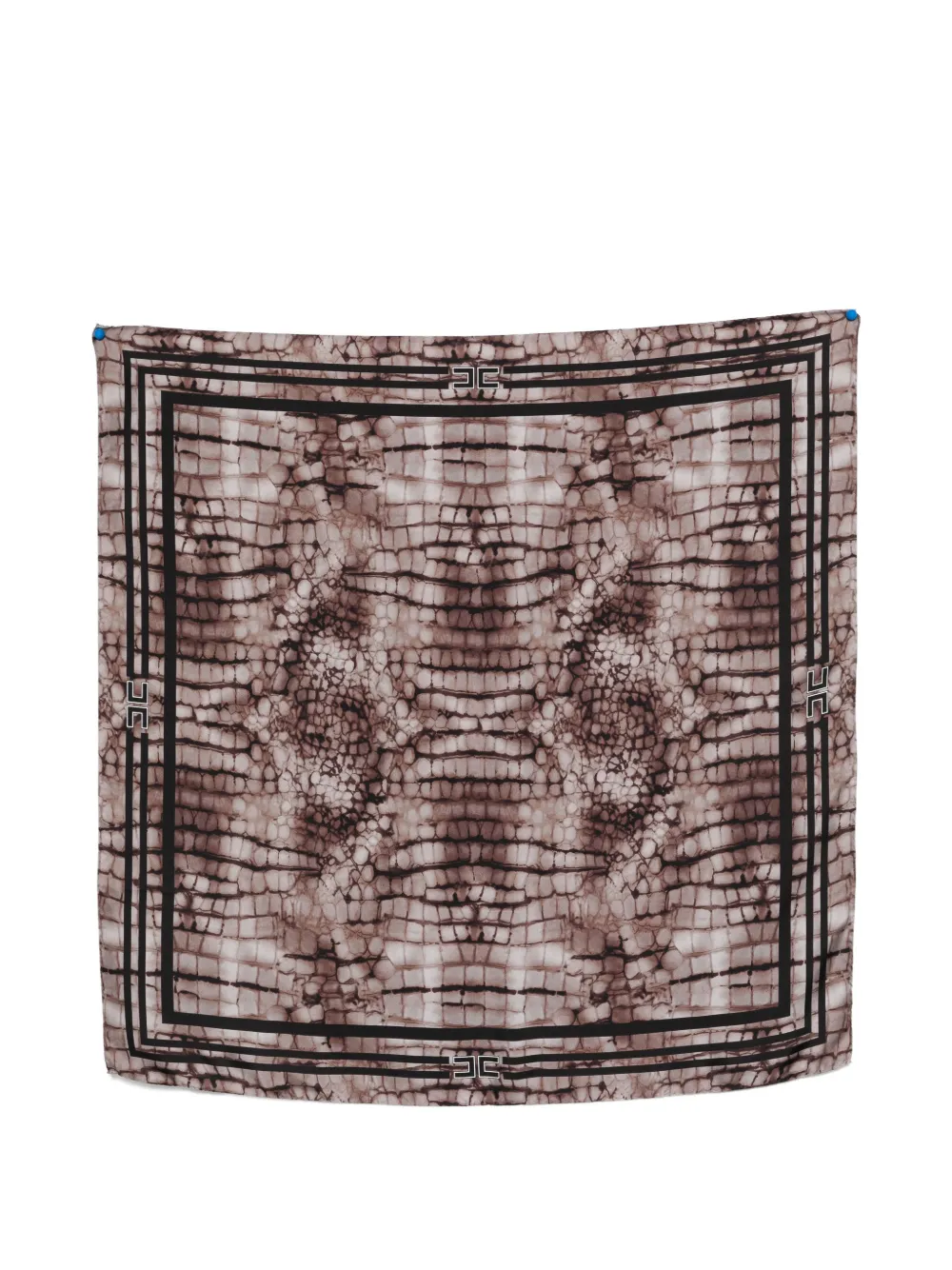 Elisabetta Franchi patterned scarf - Marrone