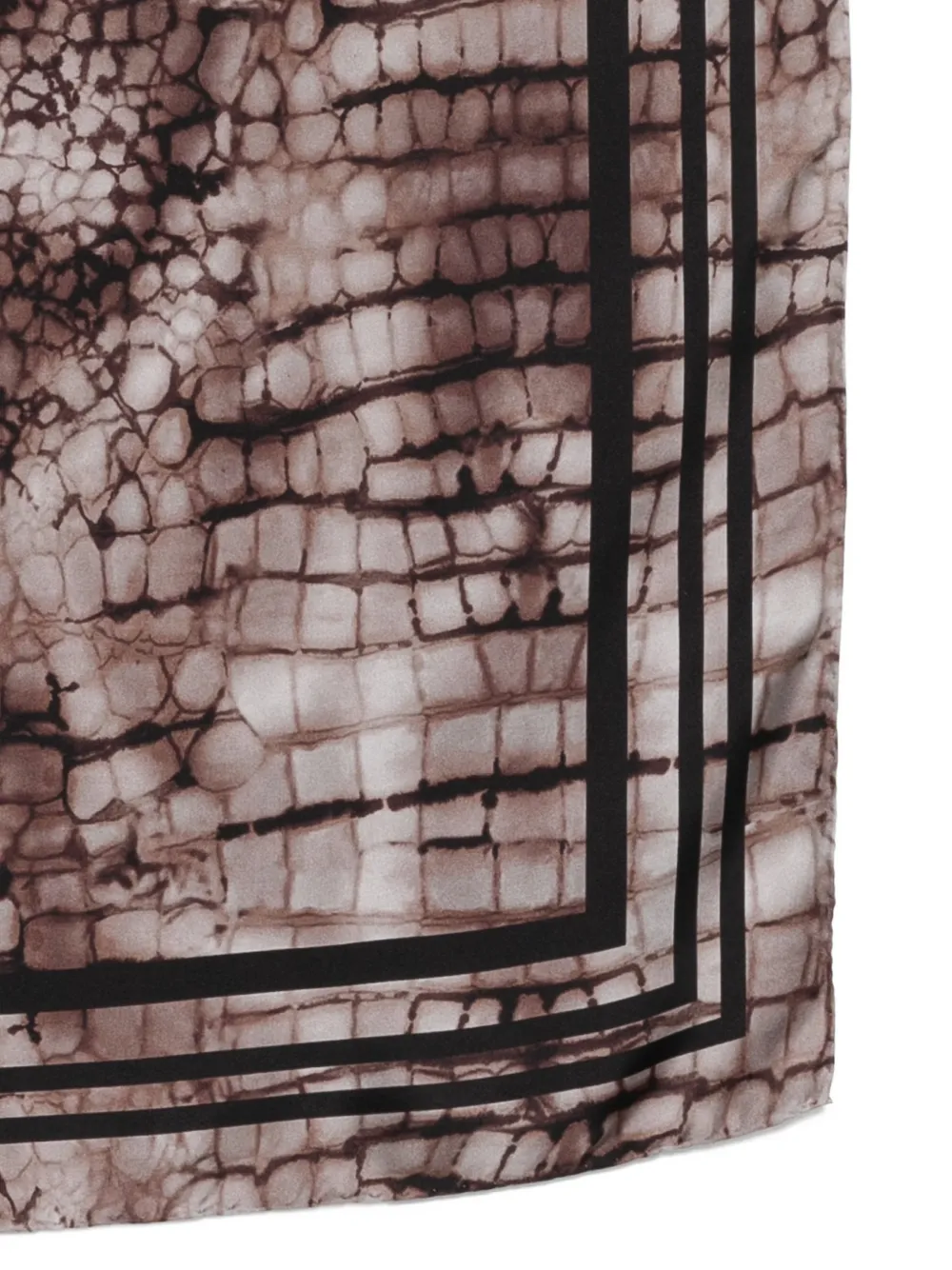 Elisabetta Franchi patterned scarf - Bruin